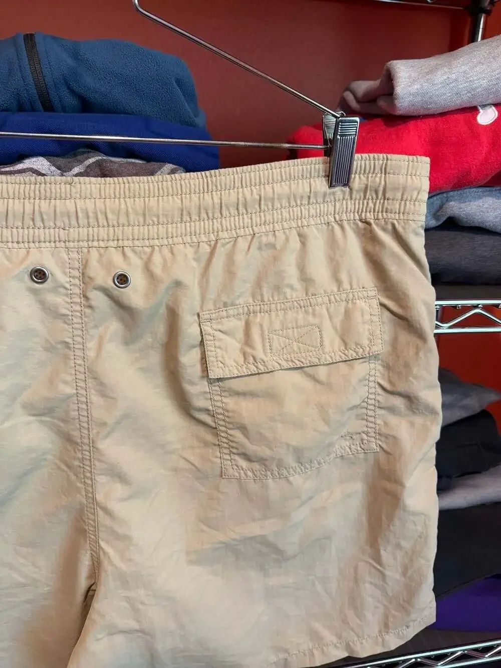 Vintage Polo Ralph Lauren Shorts Size XL Beige Swim Trunks